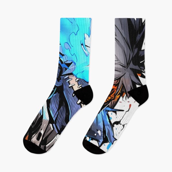 Item preview, Blue Fire Anime Villain Aesthetic – Dark Manga Style Streetwear Design designed and sold by Dyan4.