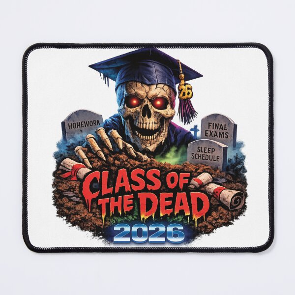 Item preview, Class of the Dead 2026 Horror Graduation Shirt – Retro 80s Zombie Graduate Design designed and sold by 486DesignCo.