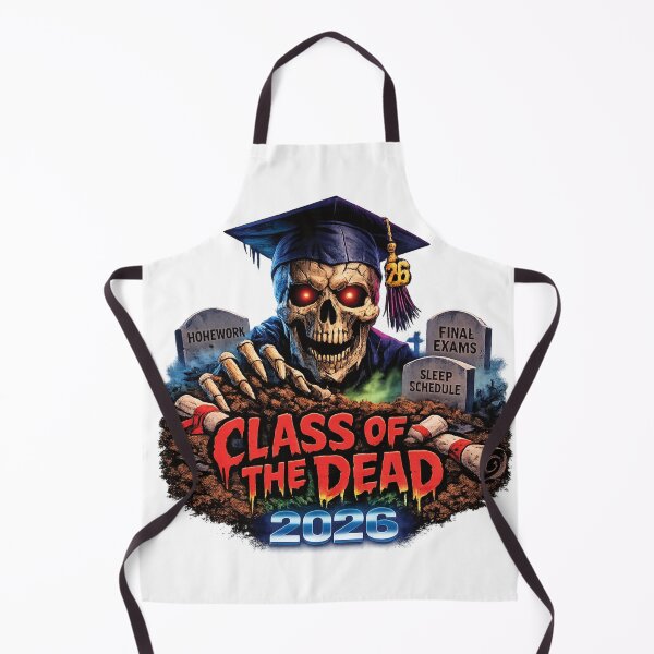 Item preview, Class of the Dead 2026 Horror Graduation Shirt – Retro 80s Zombie Graduate Design designed and sold by 486DesignCo.