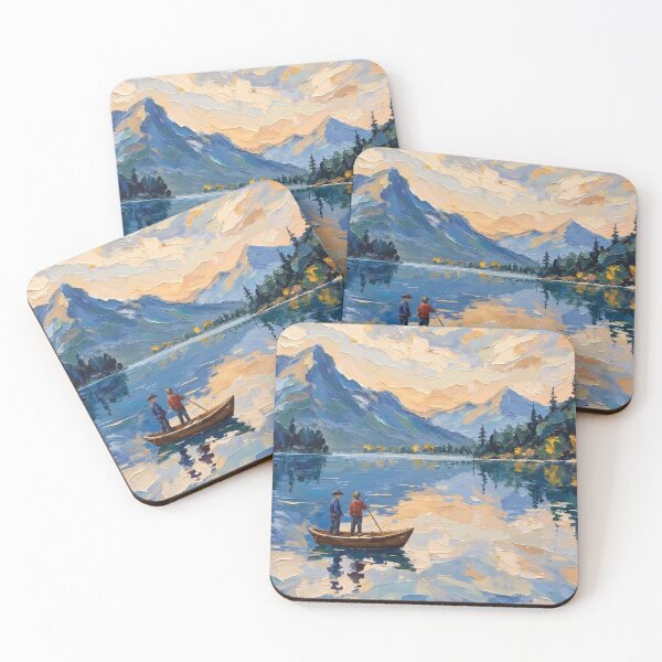 Item preview, Fiery Sky Over the Mountains designed and sold by The Design Asset Station.