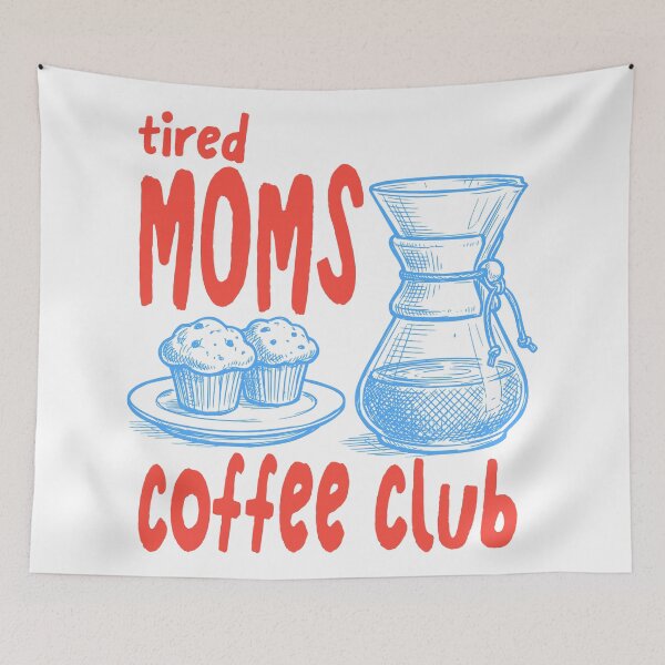 Item preview, Retro Tired Mom Coffee Club Women Mom Life Mothers Day designed and sold by Colorfulman.