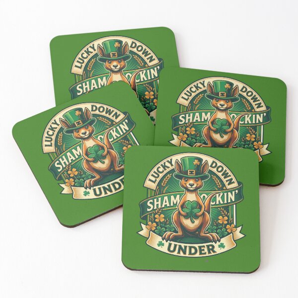 Item preview, Lucky Down Under Shamrock Kangaroo designed and sold by Prime legend .