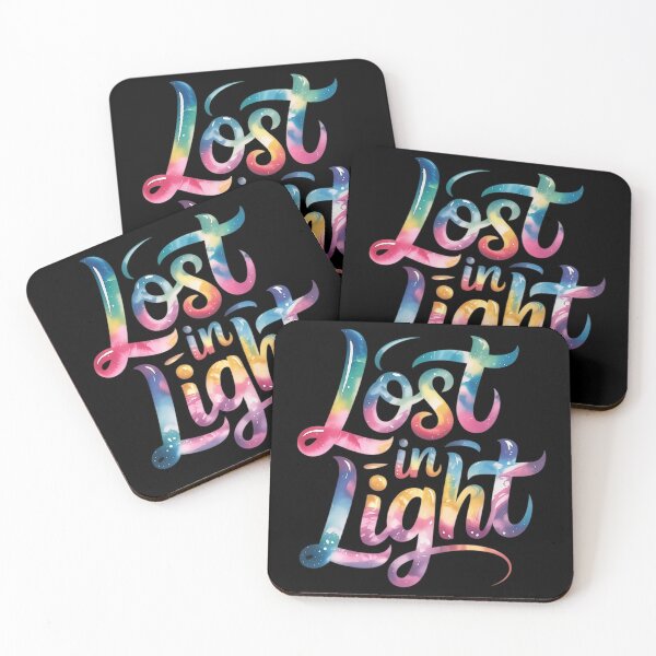 Item preview, Lost in Light - Glowing Watercolor Nebula Space Art with Cosmic Text designed and sold by Pro AguiZoul Art.