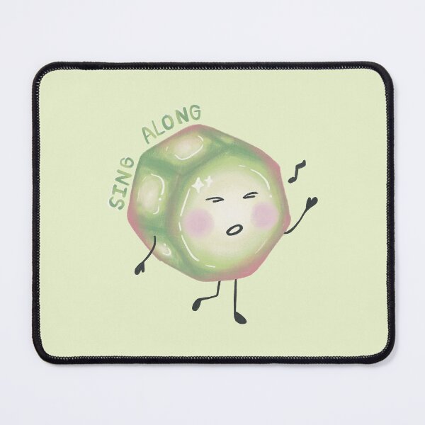 Item preview, Cute Green Blob Character Singing Sing Along Happy Quote designed and sold by rainyhst.