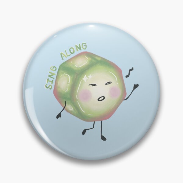 Item preview, Cute Green Blob Character Singing Sing Along Happy Quote designed and sold by rainyhst.