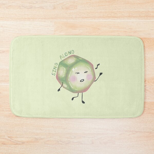 Item preview, Cute Green Blob Character Singing Sing Along Happy Quote designed and sold by rainyhst.