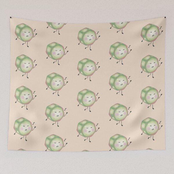 Item preview, Cute Green Blob Character Singing Sing Along Happy Quote designed and sold by rainyhst.