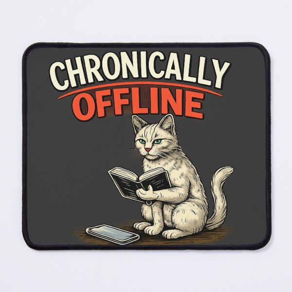 Item preview, Chronically Offline Cat – Touching Grass designed and sold by Artiviose.