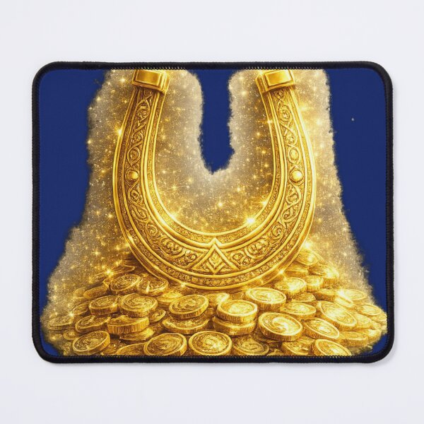 Item preview, Golden Lucky Horseshoe. Symbol of Luck and Prosperity. designed and sold by Nika Art Studio.