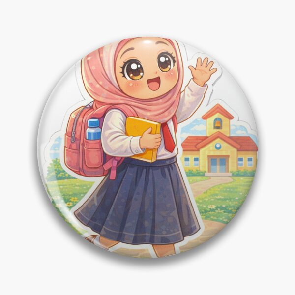 Item preview, Lina happily sets off for school designed and sold by Yazanland.