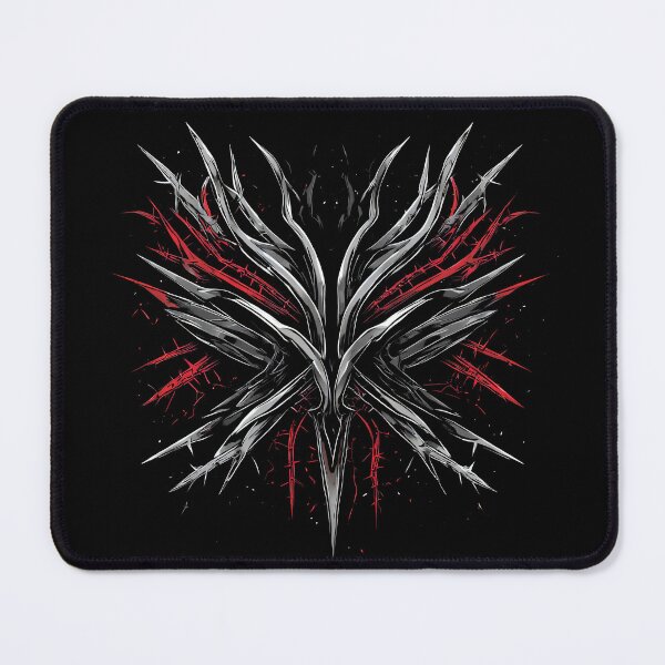 Item preview, Cyber Tribal Spiked Emblem / Y2K Dark Tech Symbol designed and sold by MorbidDreams.