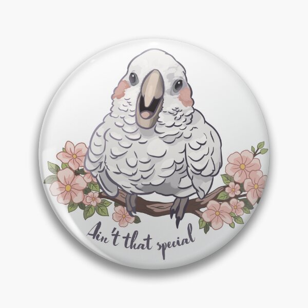 Item preview, Ain't that special, Fluffy Cockatoo with Flowers designed and sold by April's Escape.