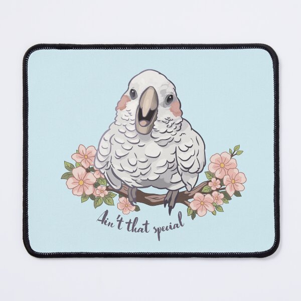 Item preview, Ain't that special, Fluffy Cockatoo with Flowers designed and sold by April's Escape.