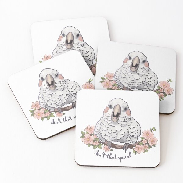 Item preview, Ain't that special, Fluffy Cockatoo with Flowers designed and sold by April's Escape.