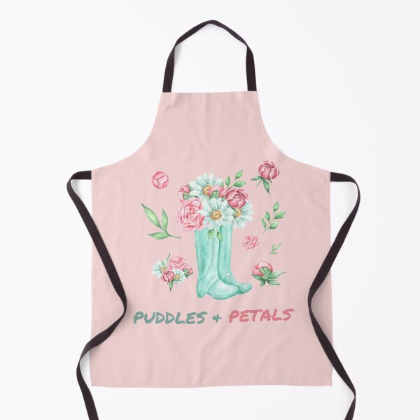 Item preview, Puddles & Petals - Mint Green Rainboots with Rose Petals designed and sold by ChasingRabbit05.