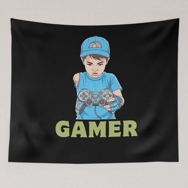 Item preview, Cute Gamer Boy – Cartoon Handicam Gaming designed and sold by Rasheedaholik.