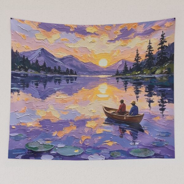 Item preview, Misty Mountain Horizon Art designed and sold by The Design Asset Station.
