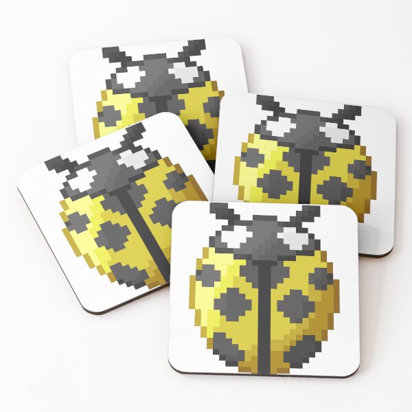 Item preview, Lil yellow pixelart Ladybird(Ladybug) designed and sold by CyberphnxArtz.