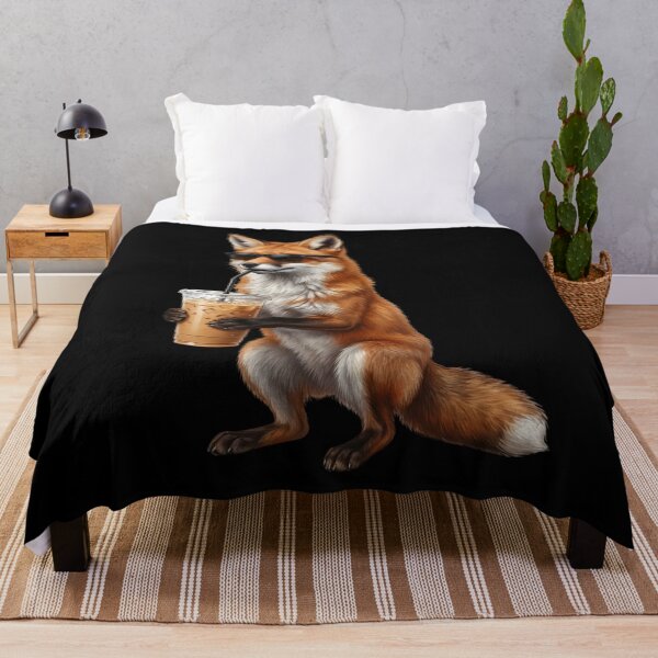 Item preview, Funny Fox Drinking Iced Coffee Meme Fox Lover designed and sold by TerryConnells.