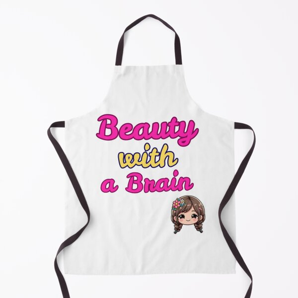 Item preview, Beauty with a Brain – Confident & Intelligent Quote Design designed and sold by OjasStore3992.