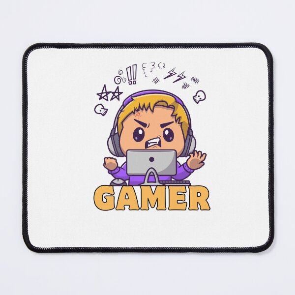 Item preview, Cute Little Gamer Boy – Cartoon Gaming Setup designed and sold by Rasheedaholik.