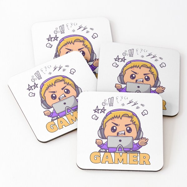 Item preview, Cute Little Gamer Boy – Cartoon Gaming Setup designed and sold by Rasheedaholik.