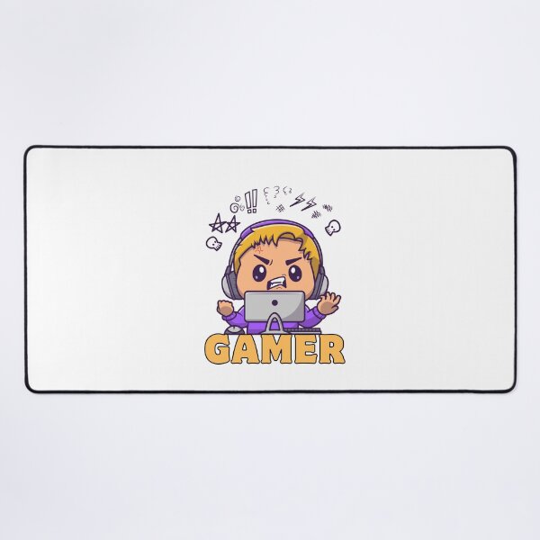 Item preview, Cute Little Gamer Boy – Cartoon Gaming Setup designed and sold by Rasheedaholik.