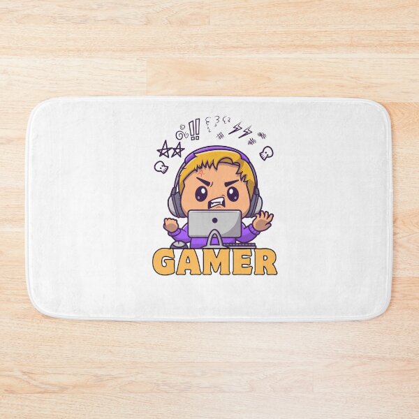 Item preview, Cute Little Gamer Boy – Cartoon Gaming Setup designed and sold by Rasheedaholik.