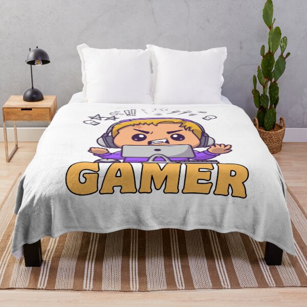 Item preview, Cute Little Gamer Boy – Cartoon Gaming Setup designed and sold by Rasheedaholik.