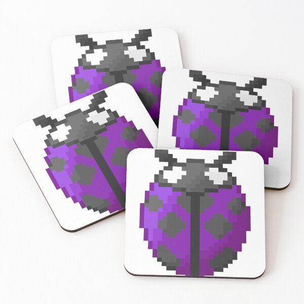 Item preview, Lil purple pixelart Ladybird(Ladybug) designed and sold by CyberphnxArtz.