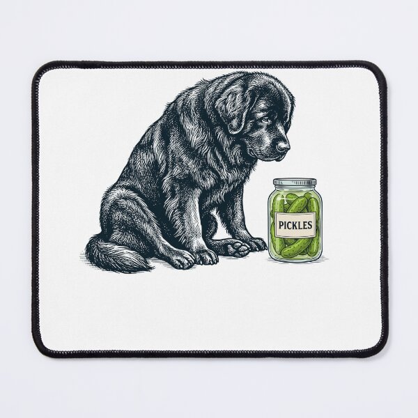 Item preview, Vinatge Newfoundland Pickles Meme Dog Lover designed and sold by DoodleTortle.
