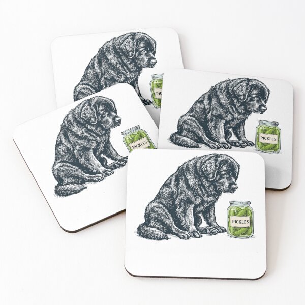 Item preview, Vinatge Newfoundland Pickles Meme Dog Lover designed and sold by DoodleTortle.