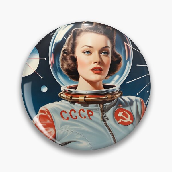 Item preview, Astro Pin-Up — Nebula | Retro Space Pin-Up Art Print, 1950s Sci-Fi Woman Poster, Vintage Cosmos Wall Decor designed and sold by MooLaLa.Store.