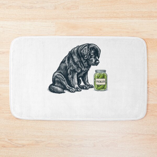 Item preview, Vinatge Newfoundland Pickles Meme Dog Lover designed and sold by DoodleTortle.