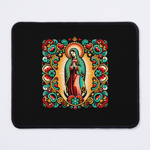 Artikelvorschau, Mexikanische spirituelle Kunst der Jungfrau von Guadalupe – Katholische Grafik entworfen und verkauft von artedigital99.
