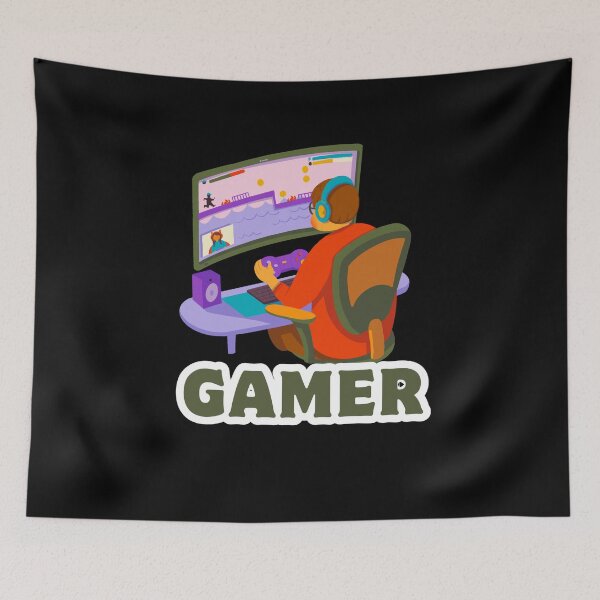 Item preview, Cartoon Boy Gamer – Gaming Setup Moments designed and sold by Rasheedaholik.