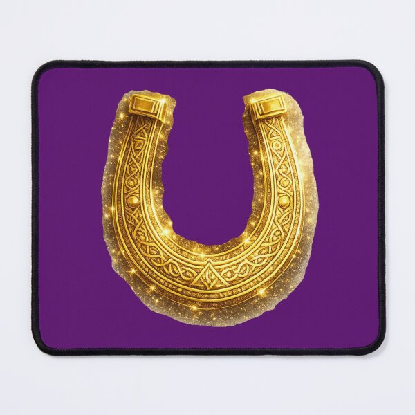 Item preview, Golden Lucky Horseshoe. Symbol of Luck and Prosperity. designed and sold by Nika Art Studio.