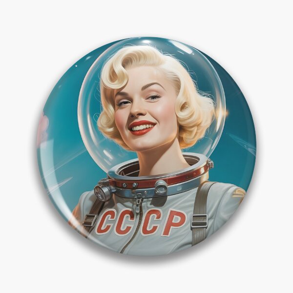 Item preview, Astro Pin-Up — Cosmic Dream | Retro Space Pin-Up Art Print, 1950s Sci-Fi Woman Poster, Vintage Nebula Wall Decor designed and sold by MooLaLa.Store.