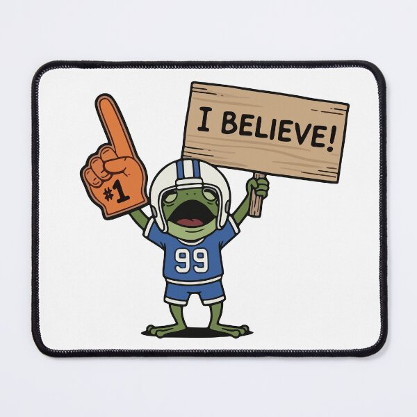 Item preview, Football Fan Frog designed and sold by Floomart.