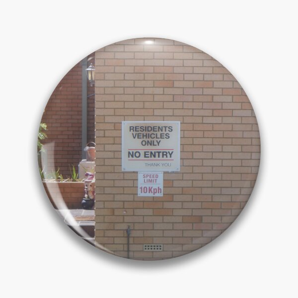Item preview, Residents Only - No Entry Sign on Brick Wall, Nowra designed and sold by Surverta.