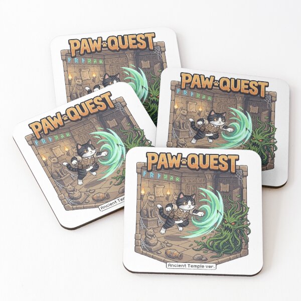 Item preview, Paw Quest Tomb Raider Cat – Pixel Magic Ancient Temple Adventure designed and sold by PawMic.