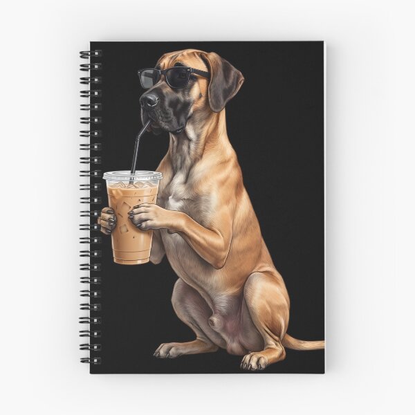 Item preview, Funny Great Dane Drinking Iced Coffee Meme Dog Lover designed and sold by TerryConnells.