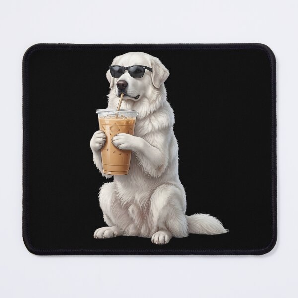 Item preview, Funny Great Pyrenees Drinking Iced Coffee Meme Dog Lover designed and sold by TerryConnells.