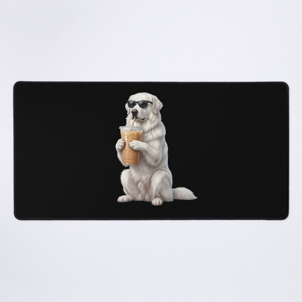 Item preview, Funny Great Pyrenees Drinking Iced Coffee Meme Dog Lover designed and sold by TerryConnells.