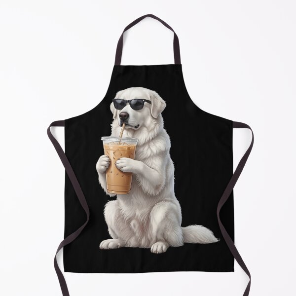 Item preview, Funny Great Pyrenees Drinking Iced Coffee Meme Dog Lover designed and sold by TerryConnells.