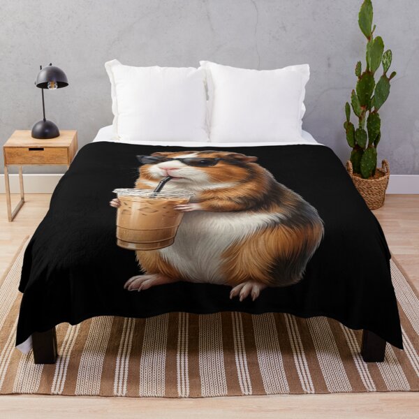 Item preview, Funny Hamster Drinking Iced Coffee Meme Otter Lover designed and sold by TerryConnells.
