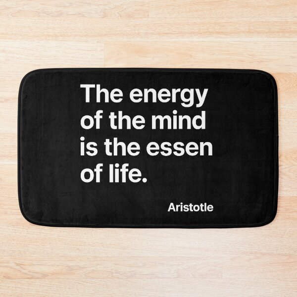 Item preview, Energy Of The Mind Aristotle Philosophy Wisdom Quote (White Font) designed and sold by TshirtsLabs.