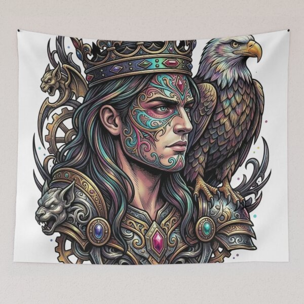 Item preview, The young man and the eagle designed and sold by PP&RAINBOW SHOP.