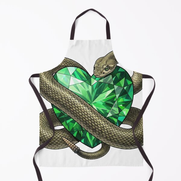 Item preview, cascavel, serpente, coração, esmeralda designed and sold by Edu-Mendonca.