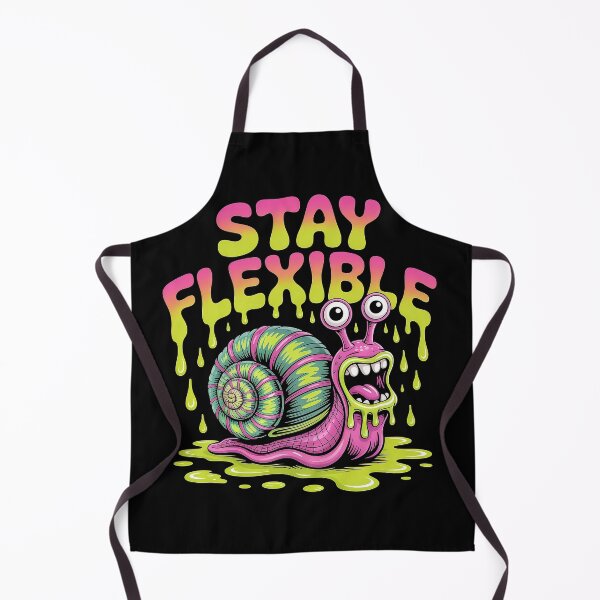 Item preview, Stay Flexible - Psychedelic Grotesque Snail with Drippy Bubble Letters designed and sold by Pro AguiZoul Art.